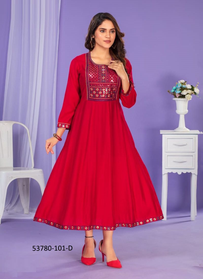 RAMANI - CATALOG # 53780 (SET OF 5 READYMADE KURTIS)