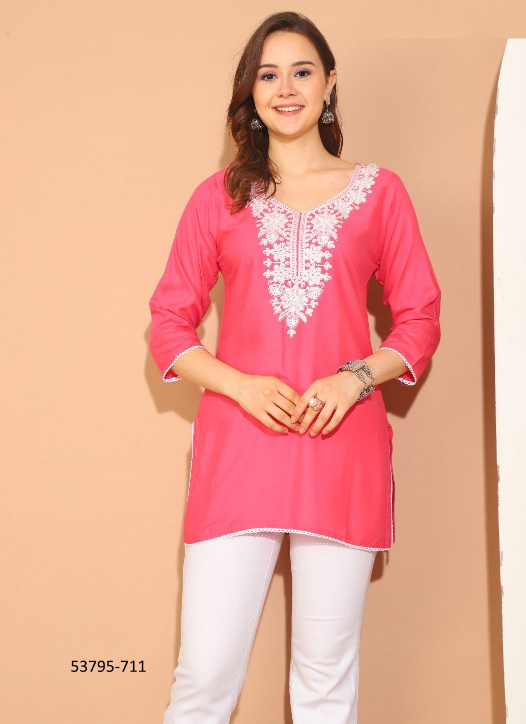 SAAMYA - CATALOG # 53795 (SET OF 5 READYMADE KURTIS) SAAMYA - CATALOG # 53795 (SET OF 5 READYMADE KURTIS)