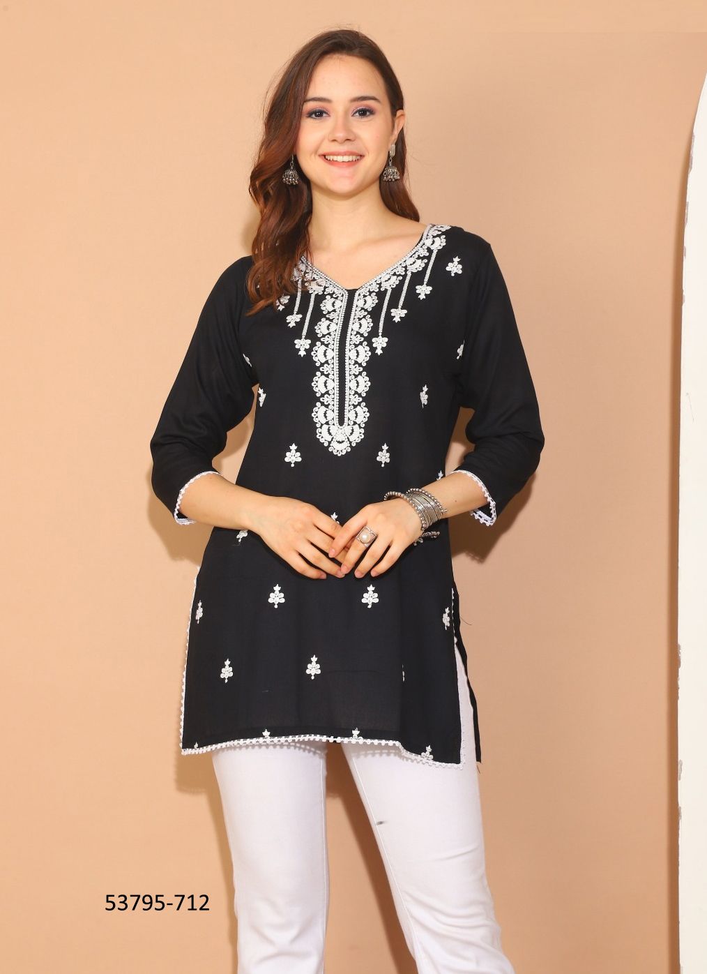SAAMYA - CATALOG # 53795 (SET OF 5 READYMADE KURTIS) SAAMYA - CATALOG # 53795 (SET OF 5 READYMADE KURTIS)
