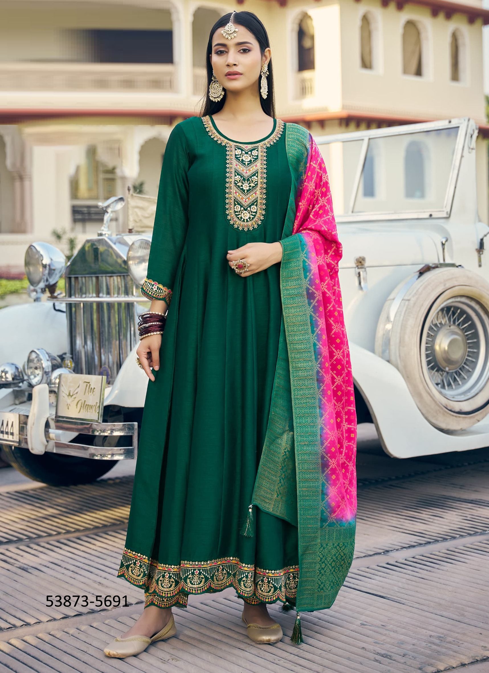 GUNJAN 2 - CATALOG # 53873 (SET OF 6 READYMADE SUITS) GUNJAN 2 - CATALOG # 53873 (SET OF 6 READYMADE SUITS)