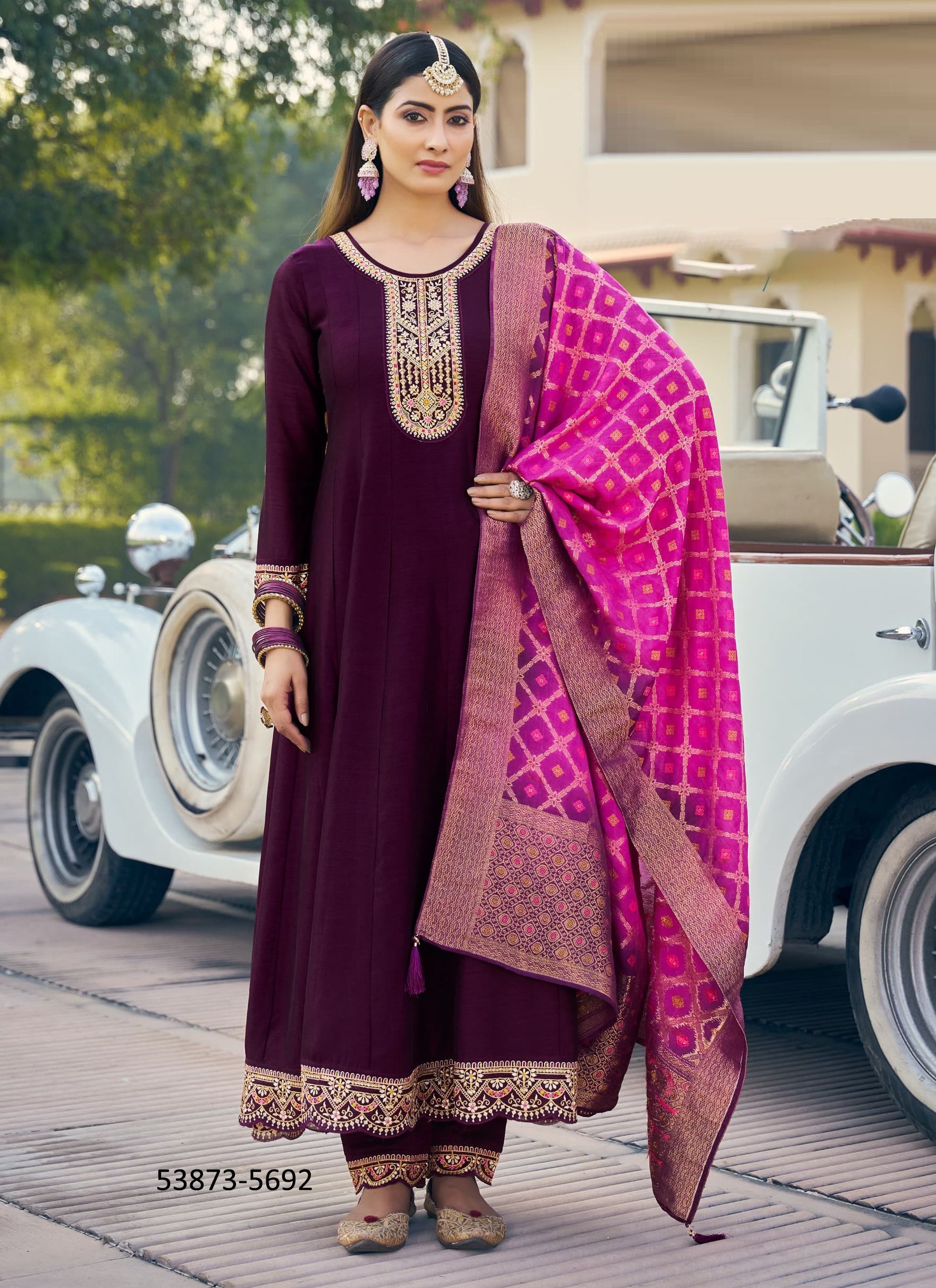 GUNJAN 2 - CATALOG # 53873 (SET OF 6 READYMADE SUITS) GUNJAN 2 - CATALOG # 53873 (SET OF 6 READYMADE SUITS)