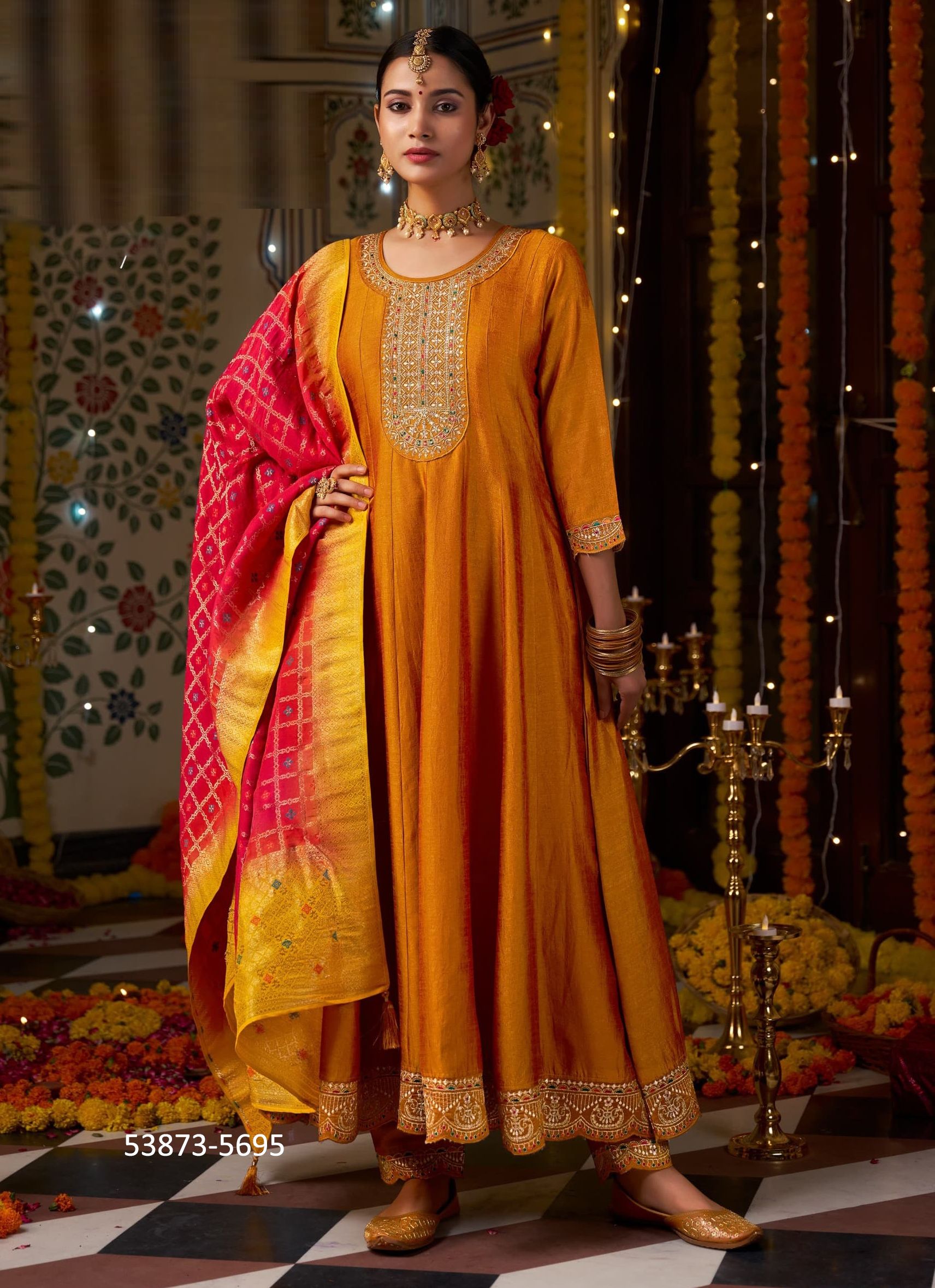 GUNJAN 2 - CATALOG # 53873 (SET OF 6 READYMADE SUITS) GUNJAN 2 - CATALOG # 53873 (SET OF 6 READYMADE SUITS)