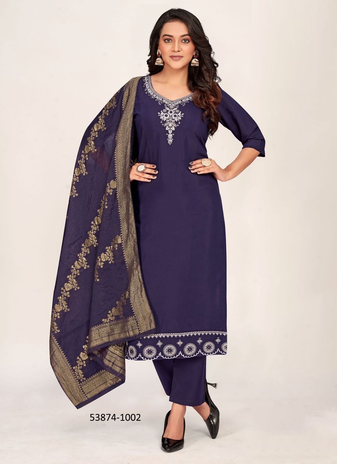 JHANVI - CATALOG # 53874 (SET OF 4 READYMADE SUITS)