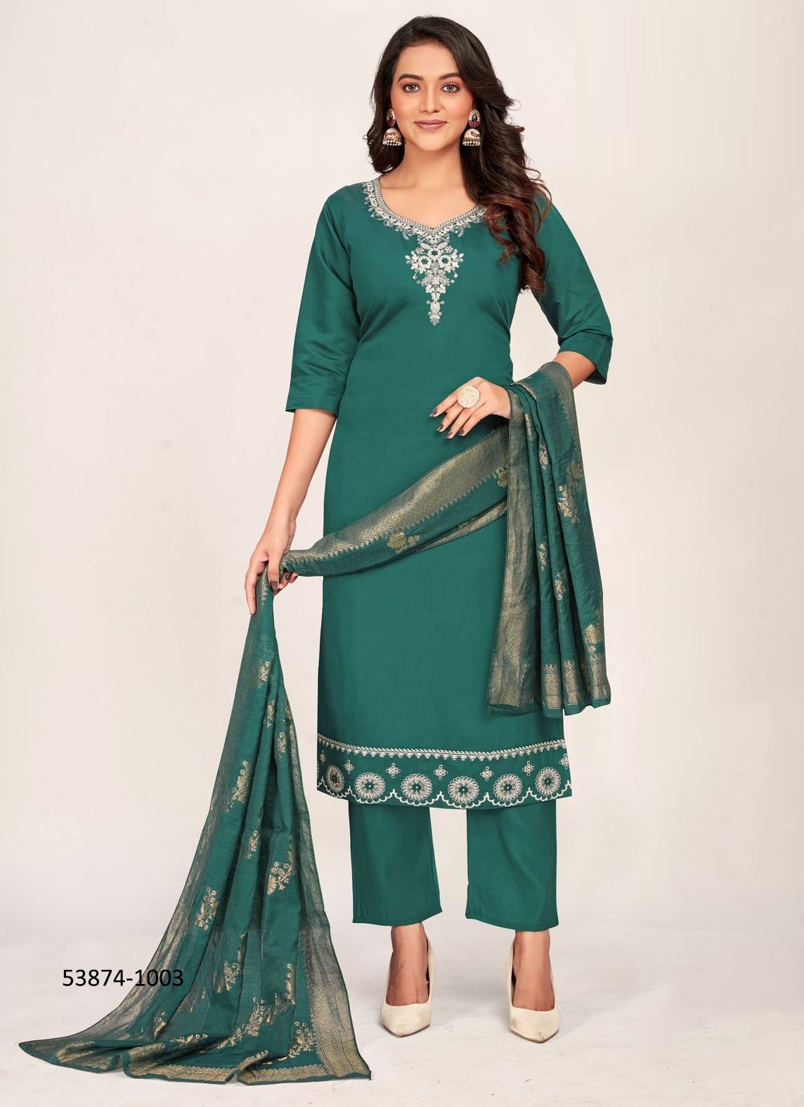 JHANVI - CATALOG # 53874 (SET OF 4 READYMADE SUITS)