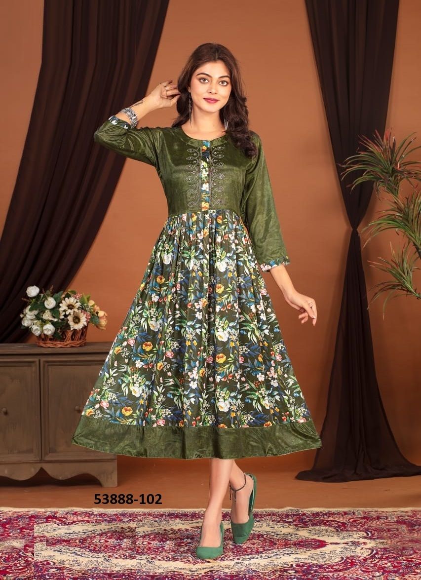 VAAMA - CATALOG # 53888 (SET OF 6 READYMADE KURTIS)