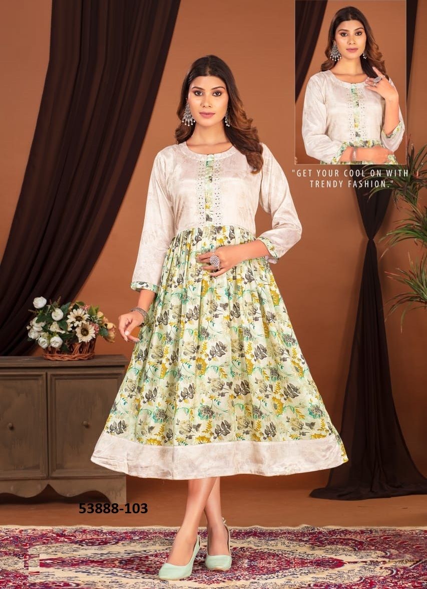 VAAMA - CATALOG # 53888 (SET OF 6 READYMADE KURTIS)