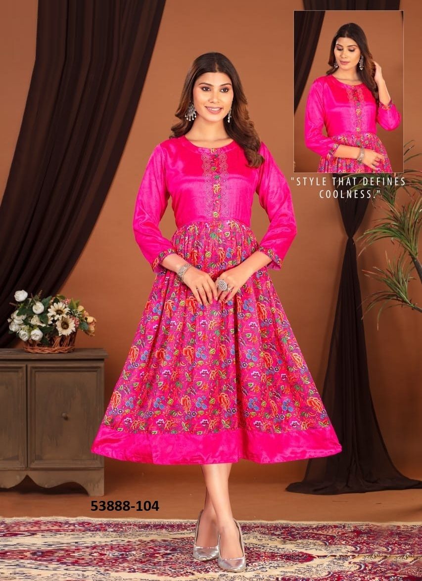 VAAMA - CATALOG # 53888 (SET OF 6 READYMADE KURTIS)