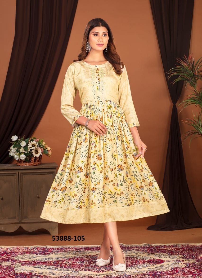VAAMA - CATALOG # 53888 (SET OF 6 READYMADE KURTIS)