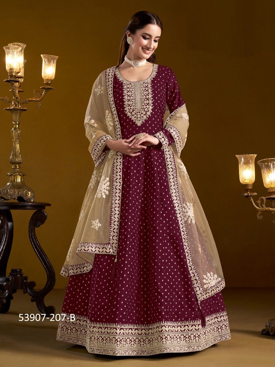 AANAYA 207 - CATALOG # 53907 (SET OF 4 READYMADE SUITS) AANAYA 207 - CATALOG # 53907 (SET OF 4 READYMADE SUITS)