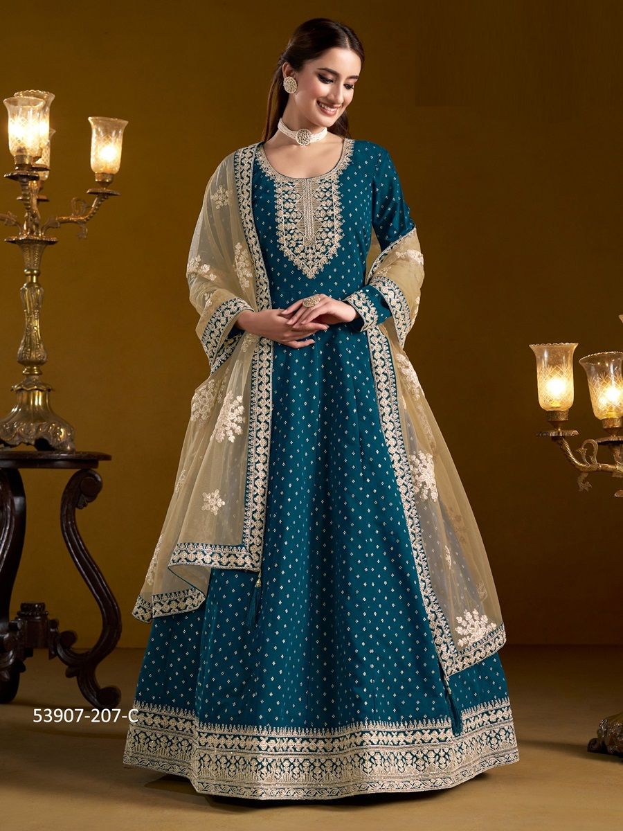 AANAYA 207 - CATALOG # 53907 (SET OF 4 READYMADE SUITS) AANAYA 207 - CATALOG # 53907 (SET OF 4 READYMADE SUITS)