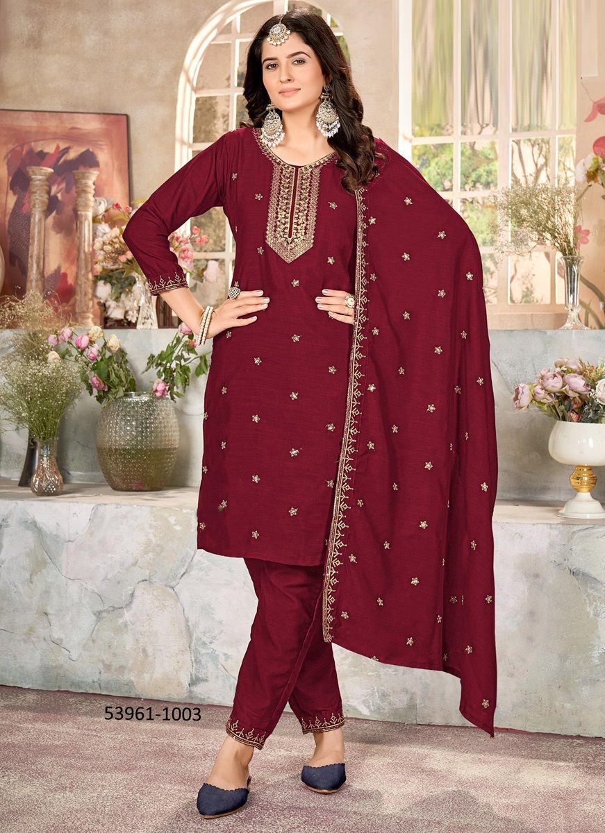 APARNA 1 - CATALOG # 53961 (SET OF 6 READYMADE SUITS)