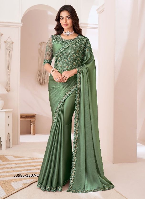 COLORS OF 1307 - CATALOG # 53985 (SET OF 6 SAREES)