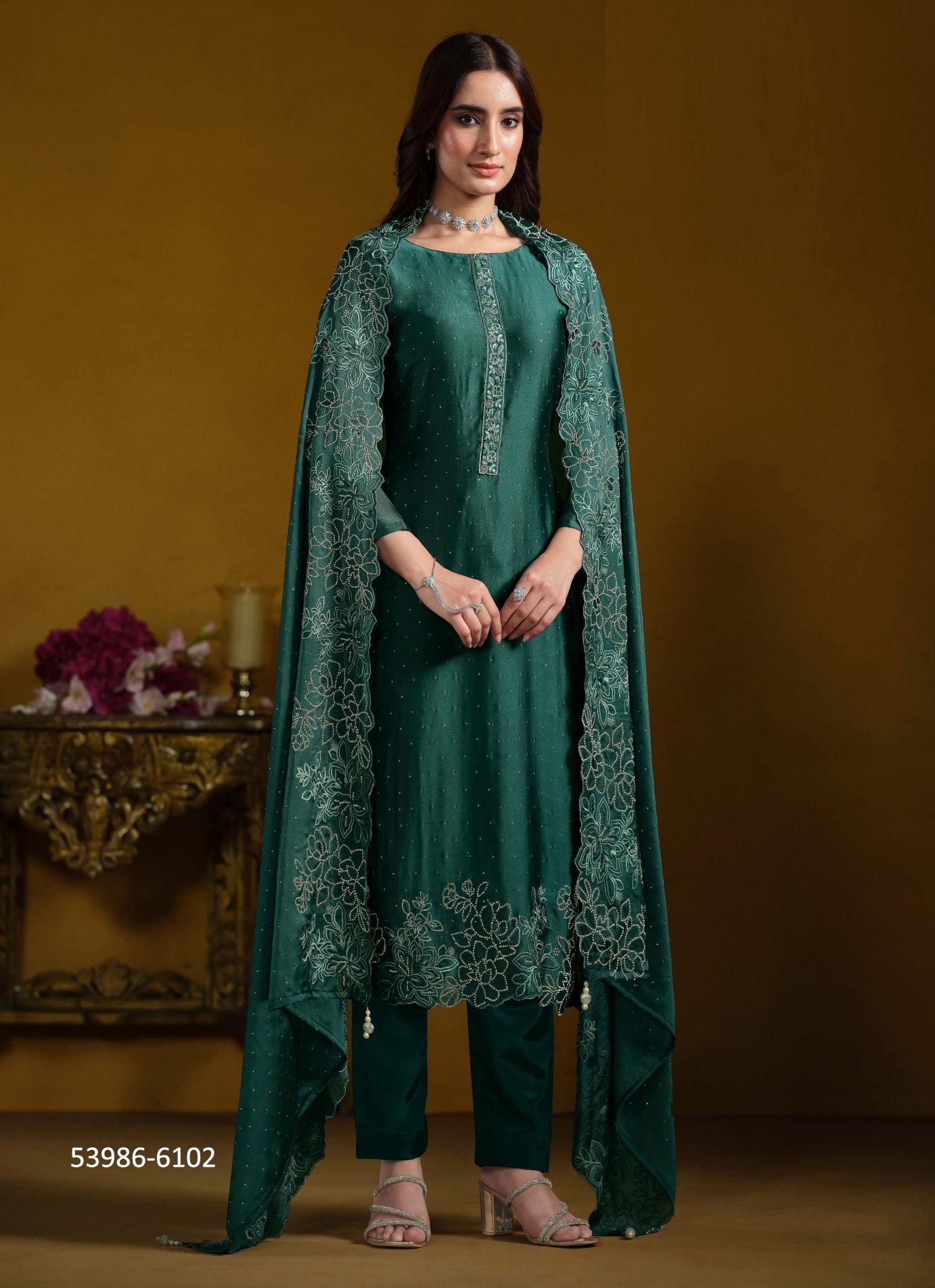 AZZARO - CATALOG # 53986 (SET OF 5 SEMI-STITCHED SUITS)