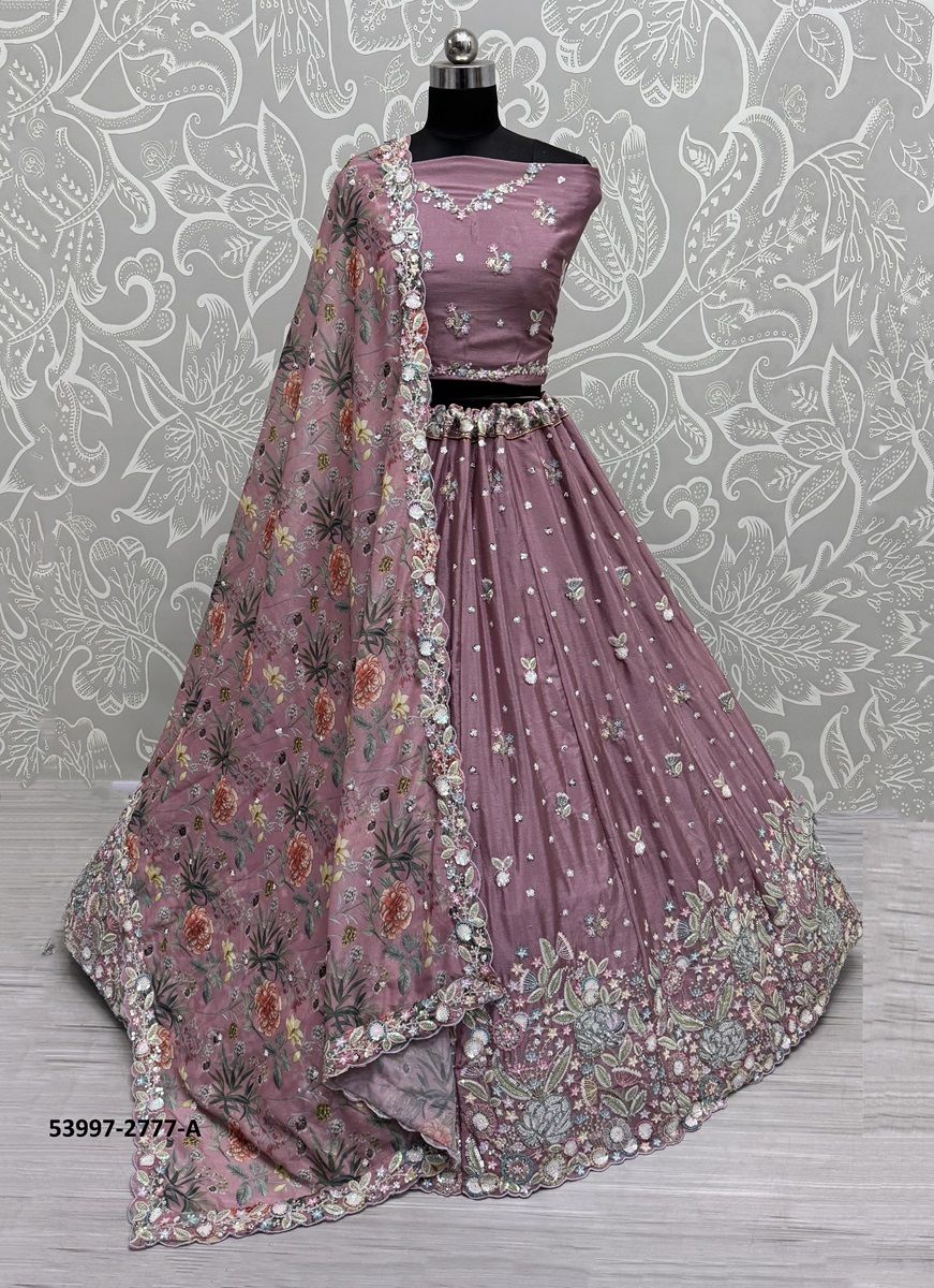SERIES 2776-2781 - CATALOG # 53997 (SET OF 12 LEHENGAS (SEMI-STITCHED))