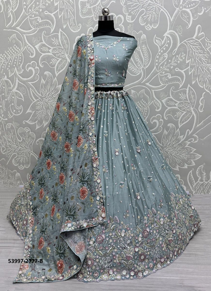 SERIES 2776-2781 - CATALOG # 53997 (SET OF 12 LEHENGAS (SEMI-STITCHED))