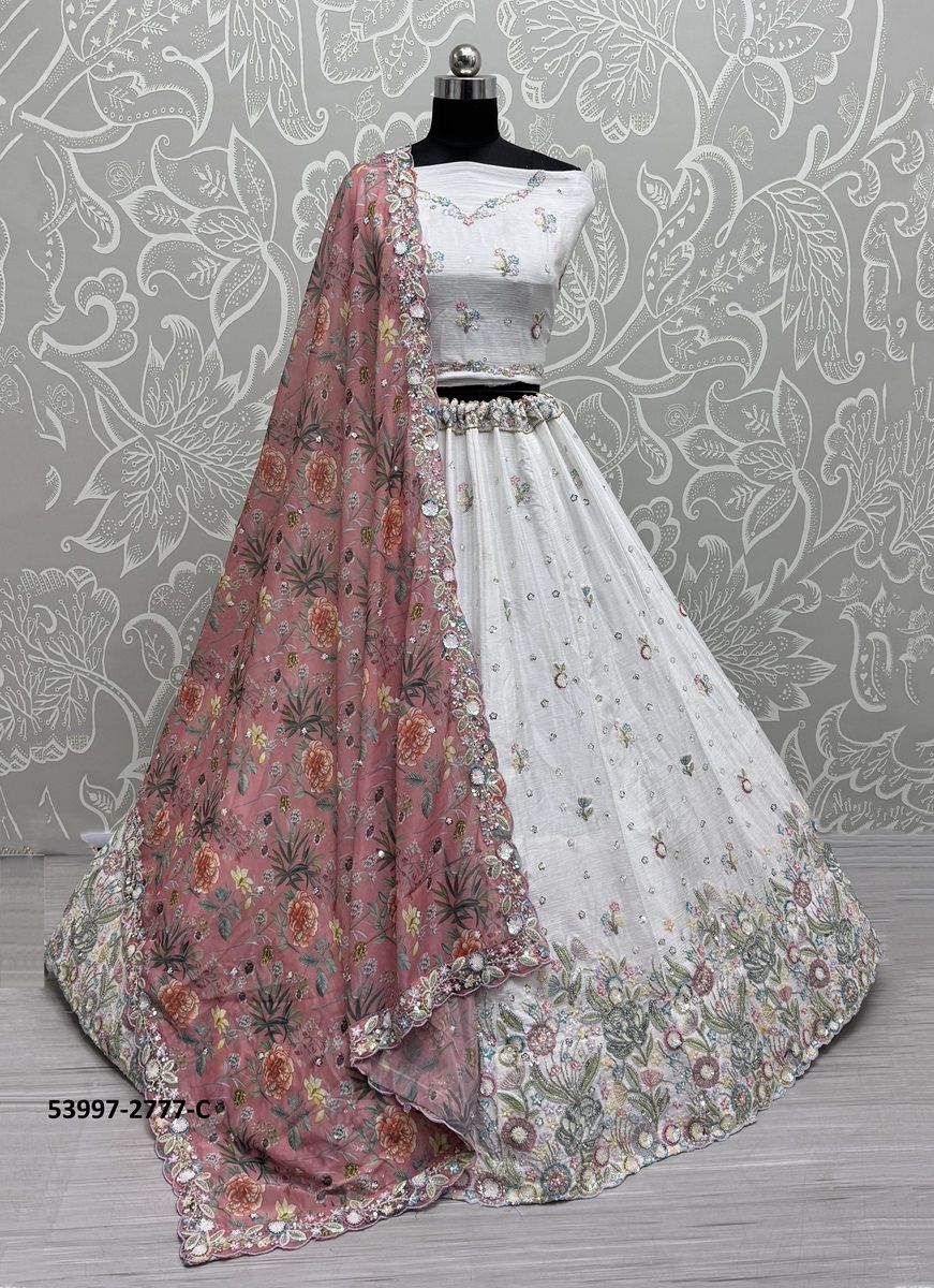 SERIES 2776-2781 - CATALOG # 53997 (SET OF 12 LEHENGAS (SEMI-STITCHED))