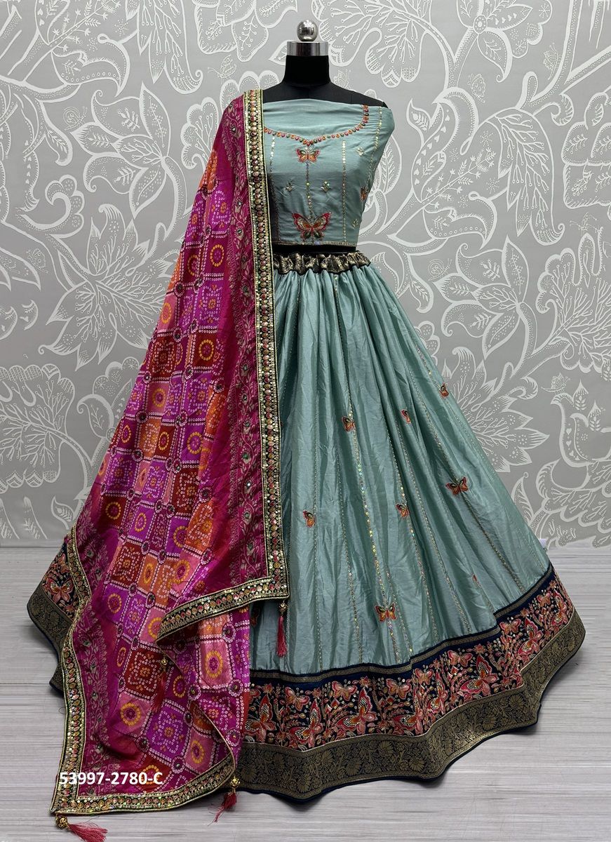 SERIES 2776-2781 - CATALOG # 53997 (SET OF 12 LEHENGAS (SEMI-STITCHED))
