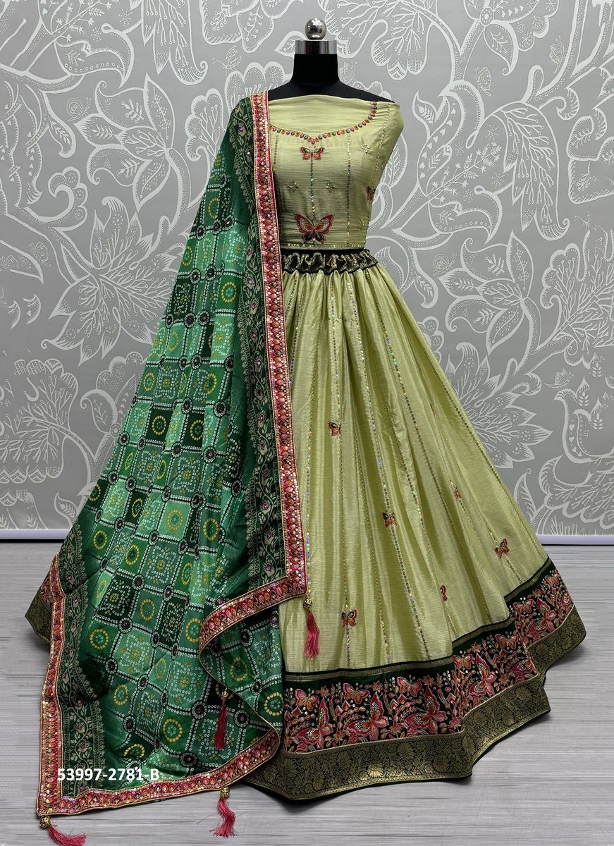SERIES 2776-2781 - CATALOG # 53997 (SET OF 12 LEHENGAS (SEMI-STITCHED))