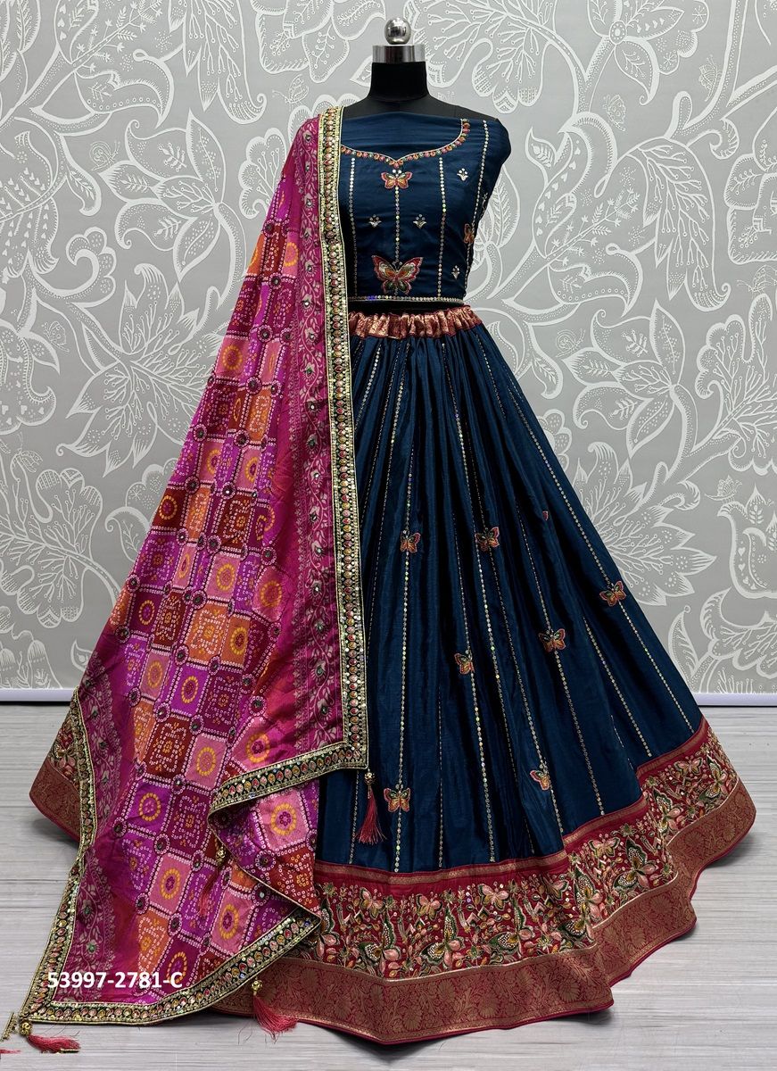 SERIES 2776-2781 - CATALOG # 53997 (SET OF 12 LEHENGAS (SEMI-STITCHED))