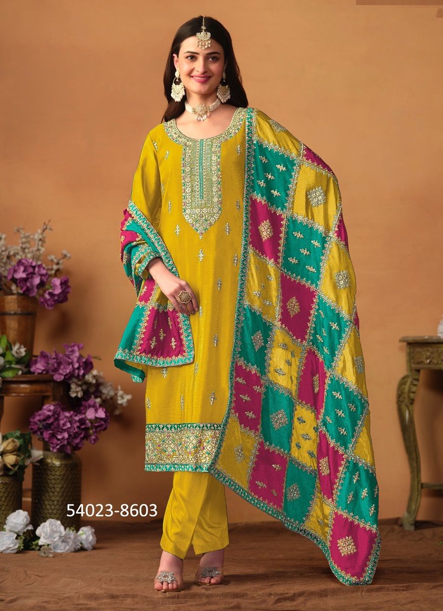 AANAYA 186 - CATALOG # 54023 (SET OF 3 READYMADE SUITS)