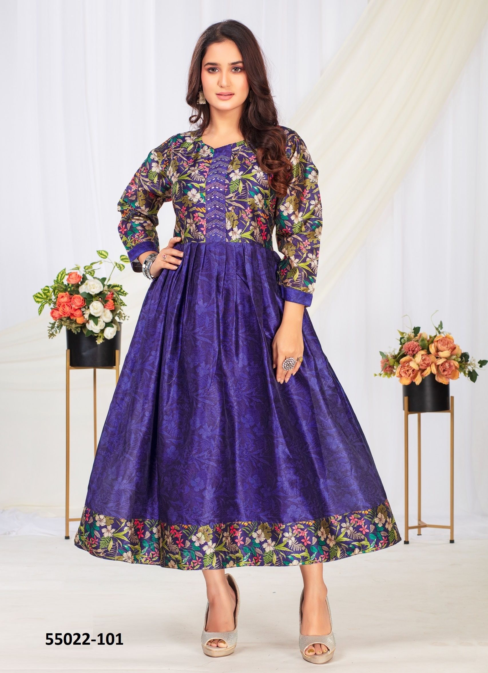 NILOFAR - CATALOG # 55022 (SET OF 6 READYMADE KURTIS) NILOFAR - CATALOG # 55022 (SET OF 6 READYMADE KURTIS)