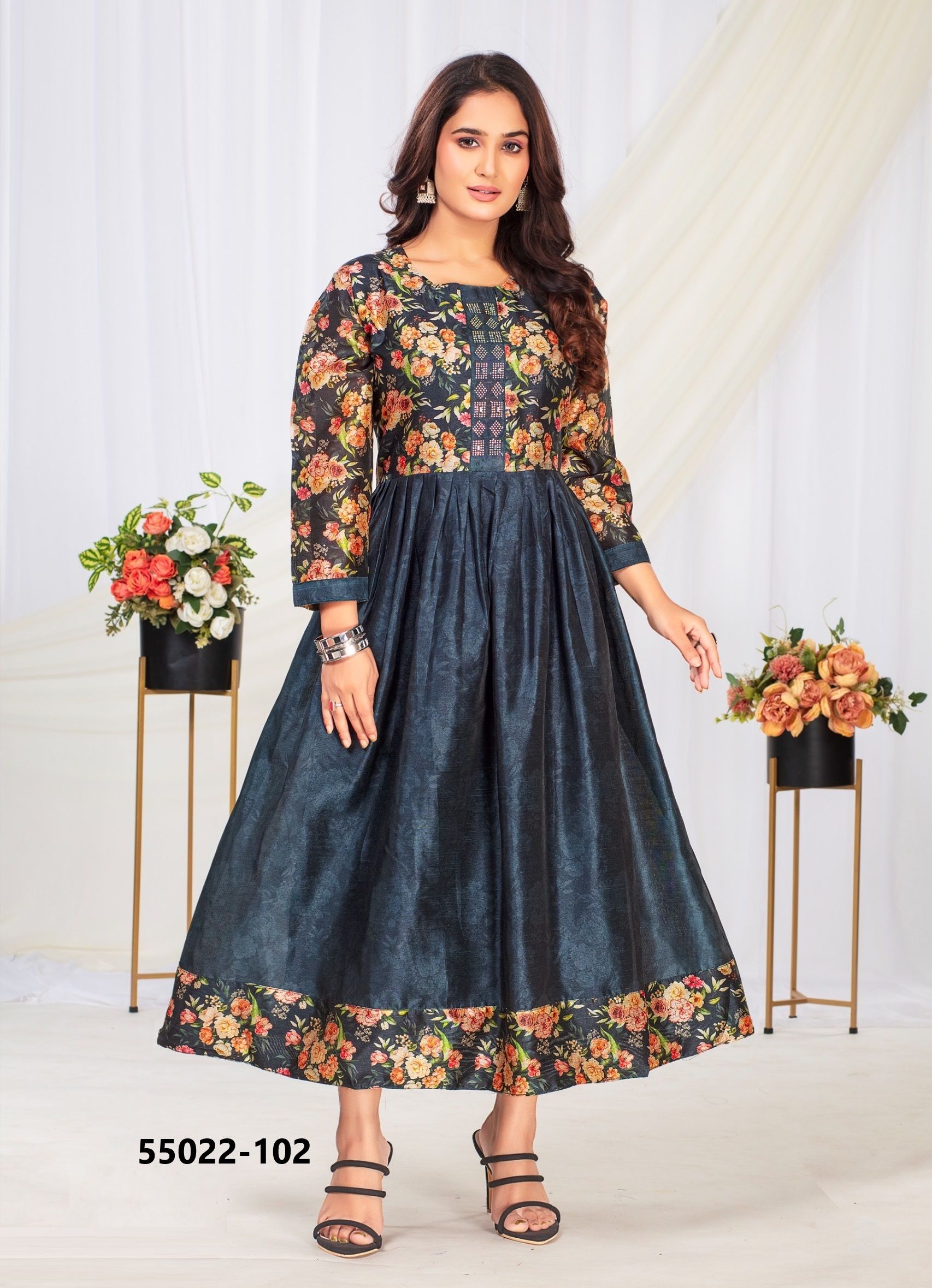 NILOFAR - CATALOG # 55022 (SET OF 6 READYMADE KURTIS) NILOFAR - CATALOG # 55022 (SET OF 6 READYMADE KURTIS)