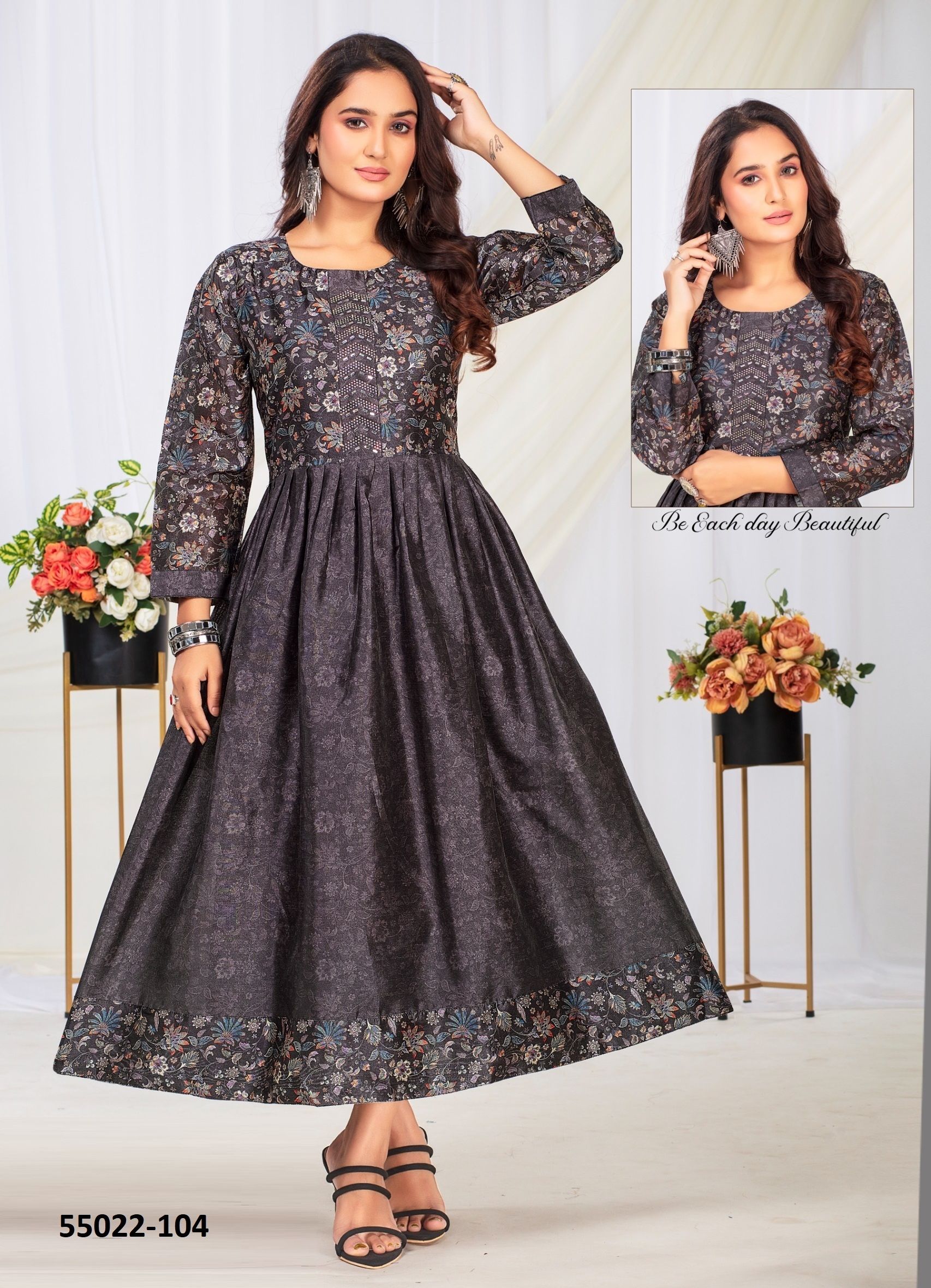 NILOFAR - CATALOG # 55022 (SET OF 6 READYMADE KURTIS) NILOFAR - CATALOG # 55022 (SET OF 6 READYMADE KURTIS)