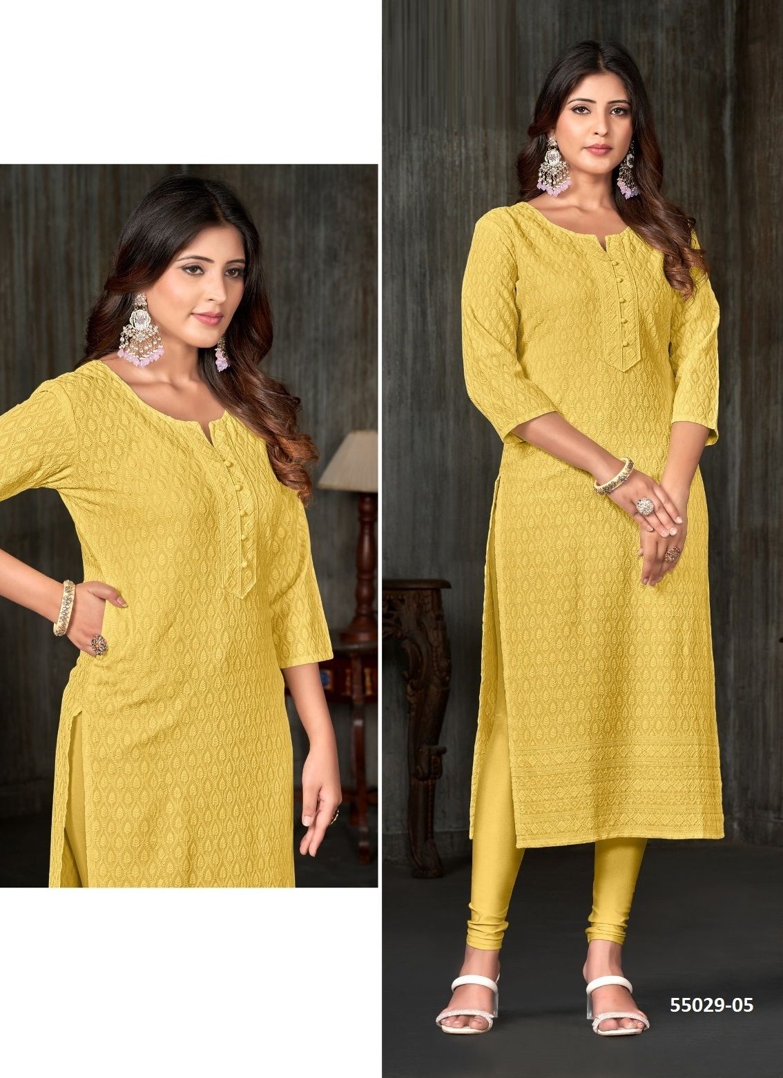 TESLA - CATALOG # 55029 (SET OF 4 SIZE-SETS [READYMADE KURTIS])