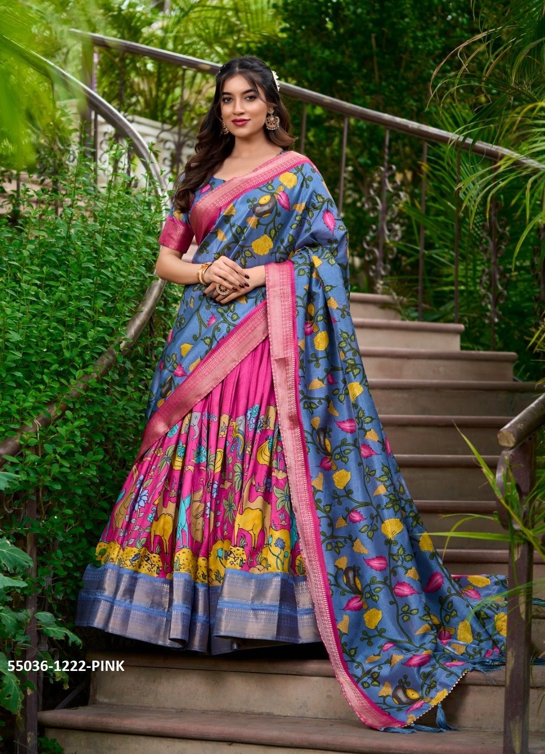 AKANKSHA - CATALOG # 55036 (SET OF 4 LEHENGAS (SEMI-STITCHED))