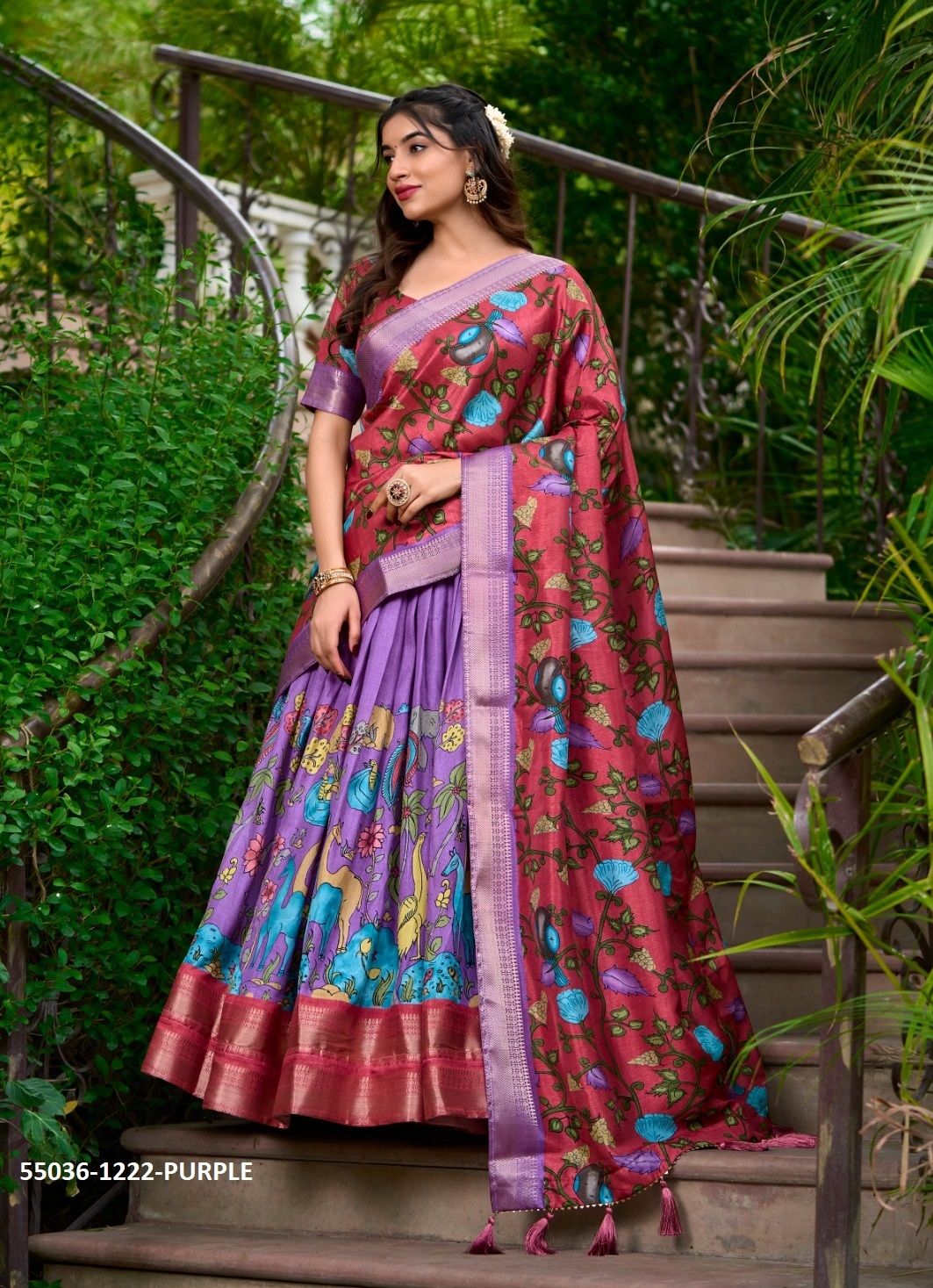 AKANKSHA - CATALOG # 55036 (SET OF 4 LEHENGAS (SEMI-STITCHED))