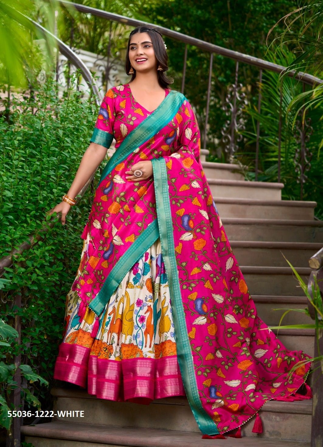 AKANKSHA - CATALOG # 55036 (SET OF 4 LEHENGAS (SEMI-STITCHED))