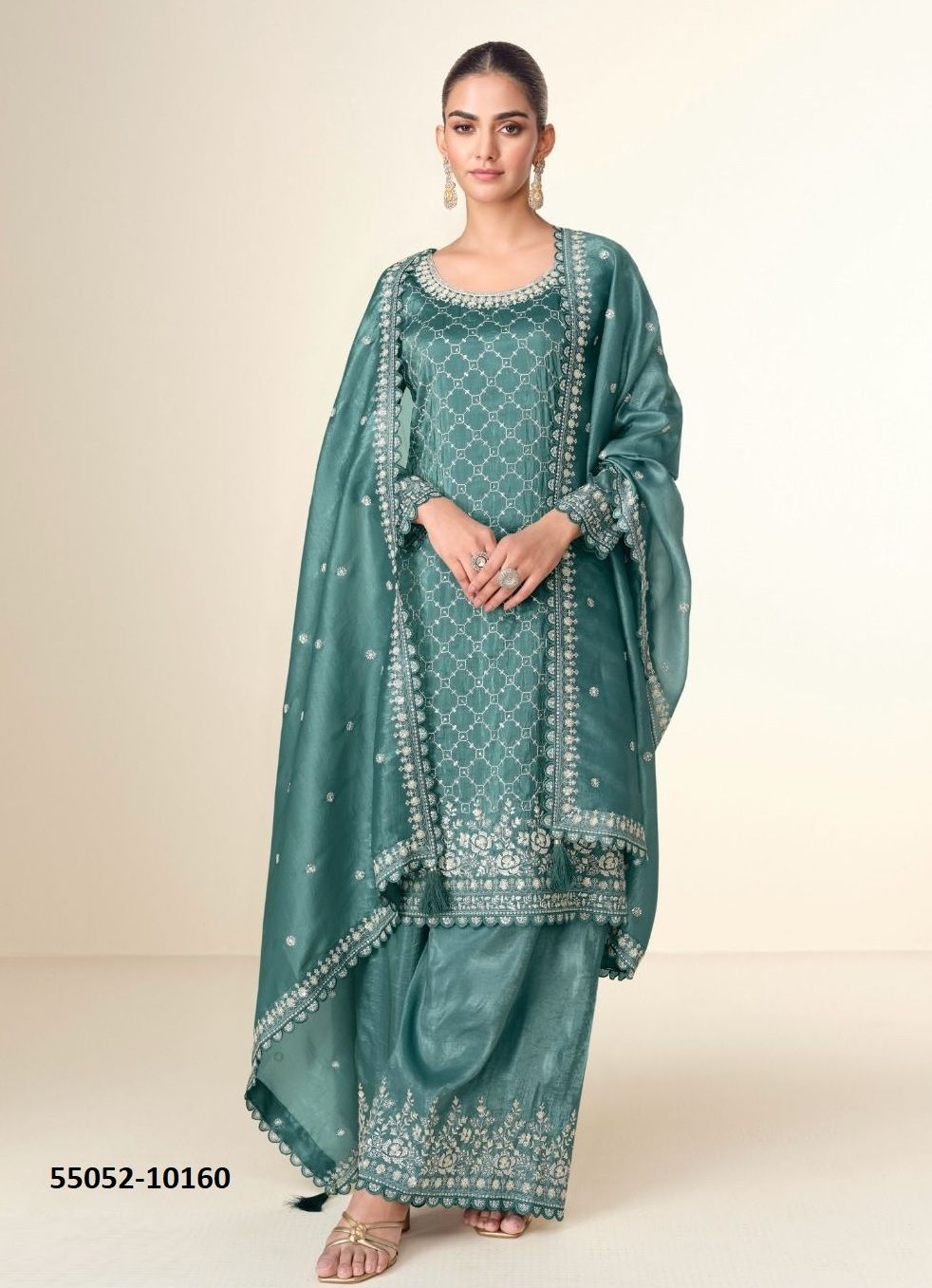 ISHITA - CATALOG # 55052 (SET OF 4 READYMADE SUITS)