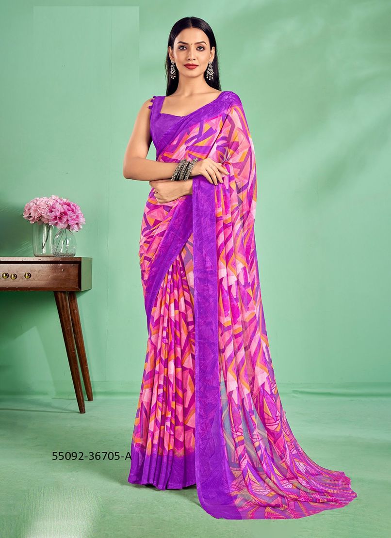 STAR CHIFFON 172 - CATALOG # 55092 (SET OF 12 SAREES) STAR CHIFFON 172 - CATALOG # 55092 (SET OF 12 SAREES)
