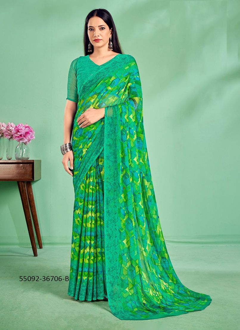 STAR CHIFFON 172 - CATALOG # 55092 (SET OF 12 SAREES) STAR CHIFFON 172 - CATALOG # 55092 (SET OF 12 SAREES)