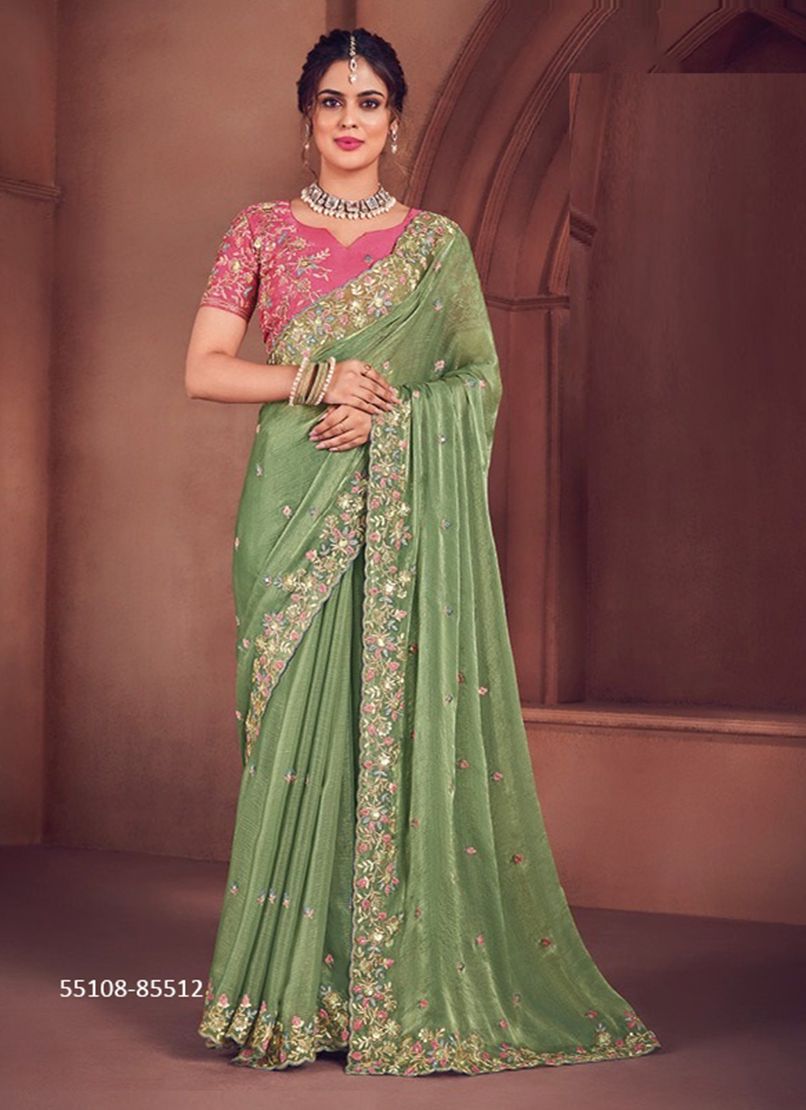 SAUBHAGYASHREE - CATALOG # 55108 (SET OF 8 SAREES)