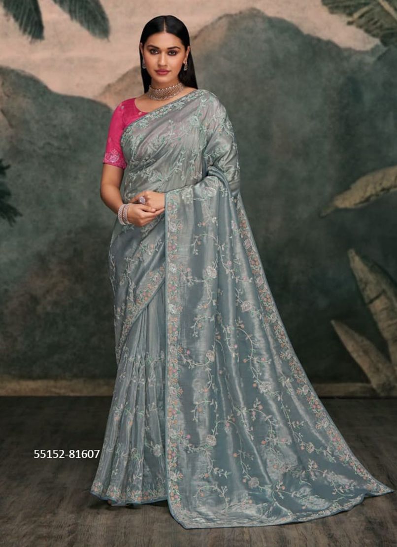 ZARI - CATALOG # 55152 (SET OF 8 SAREES)