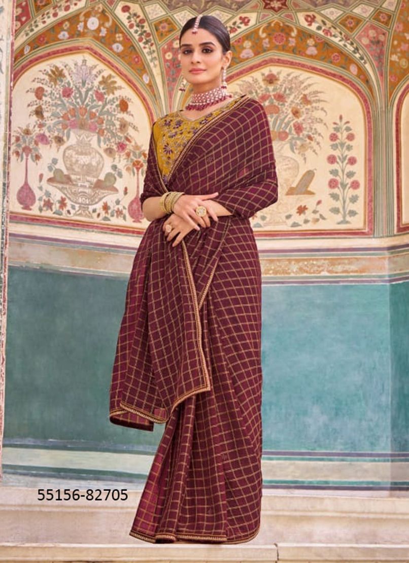 RAJ RANI 2 - CATALOG # 55156 (SET OF 12 SAREES)