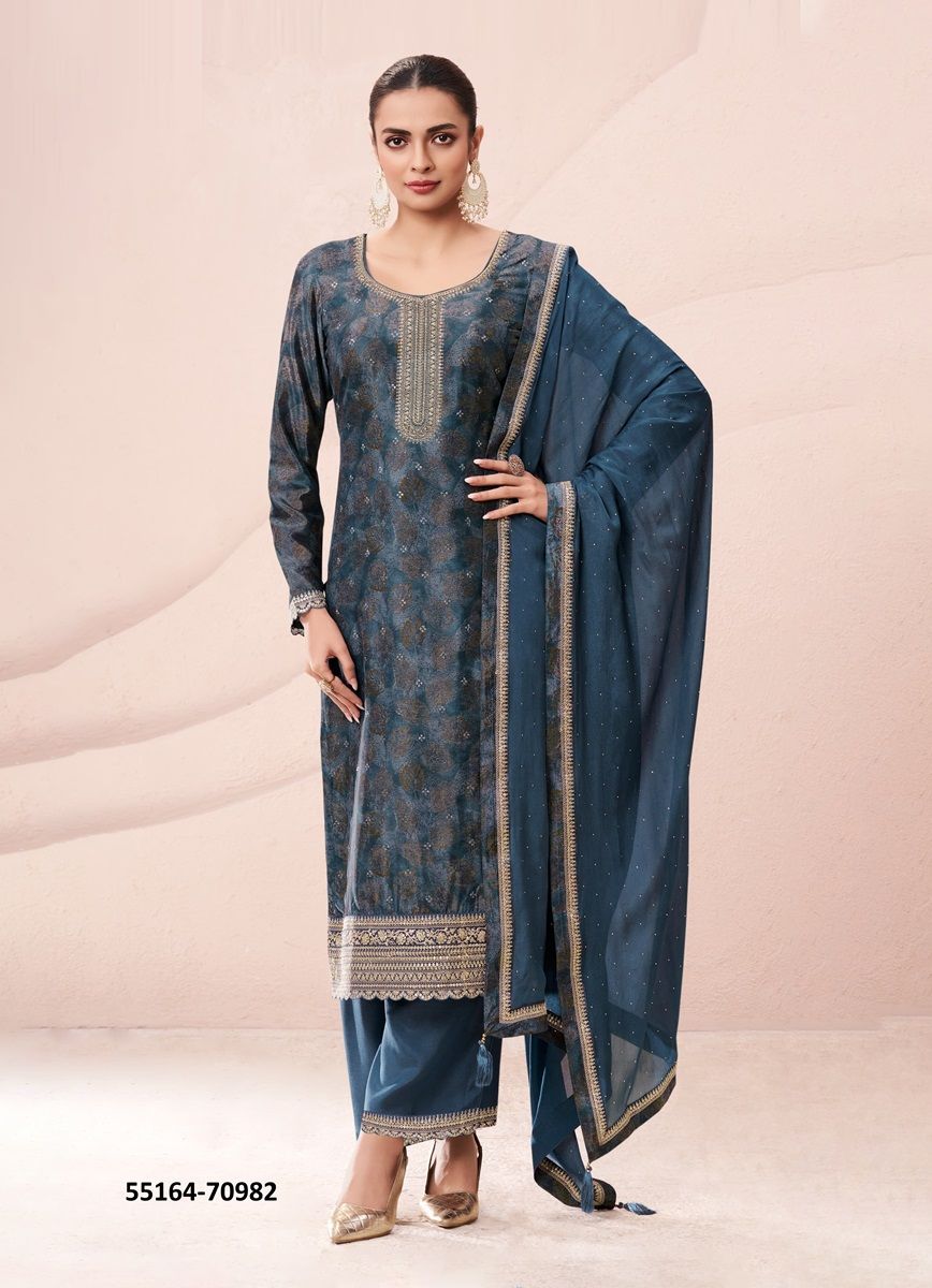 PAHAL 2 - CATALOG # 55164 (SET OF 4 SEMI-STITCHED SUITS)