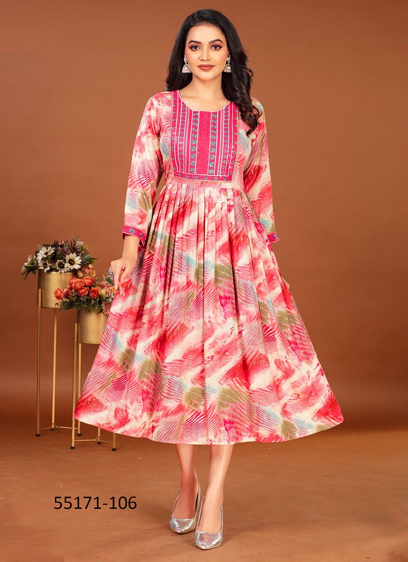 PALLAVI - CATALOG # 55171 (SET OF 6 READYMADE KURTIS) PALLAVI - CATALOG # 55171 (SET OF 6 READYMADE KURTIS)