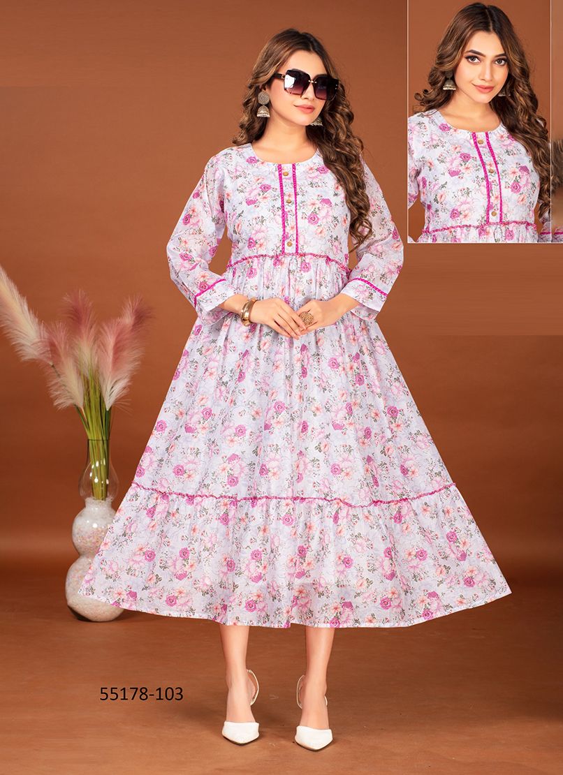 WOMANIYA - CATALOG # 55178 (SET OF 6 READYMADE KURTIS) WOMANIYA - CATALOG # 55178 (SET OF 6 READYMADE KURTIS)