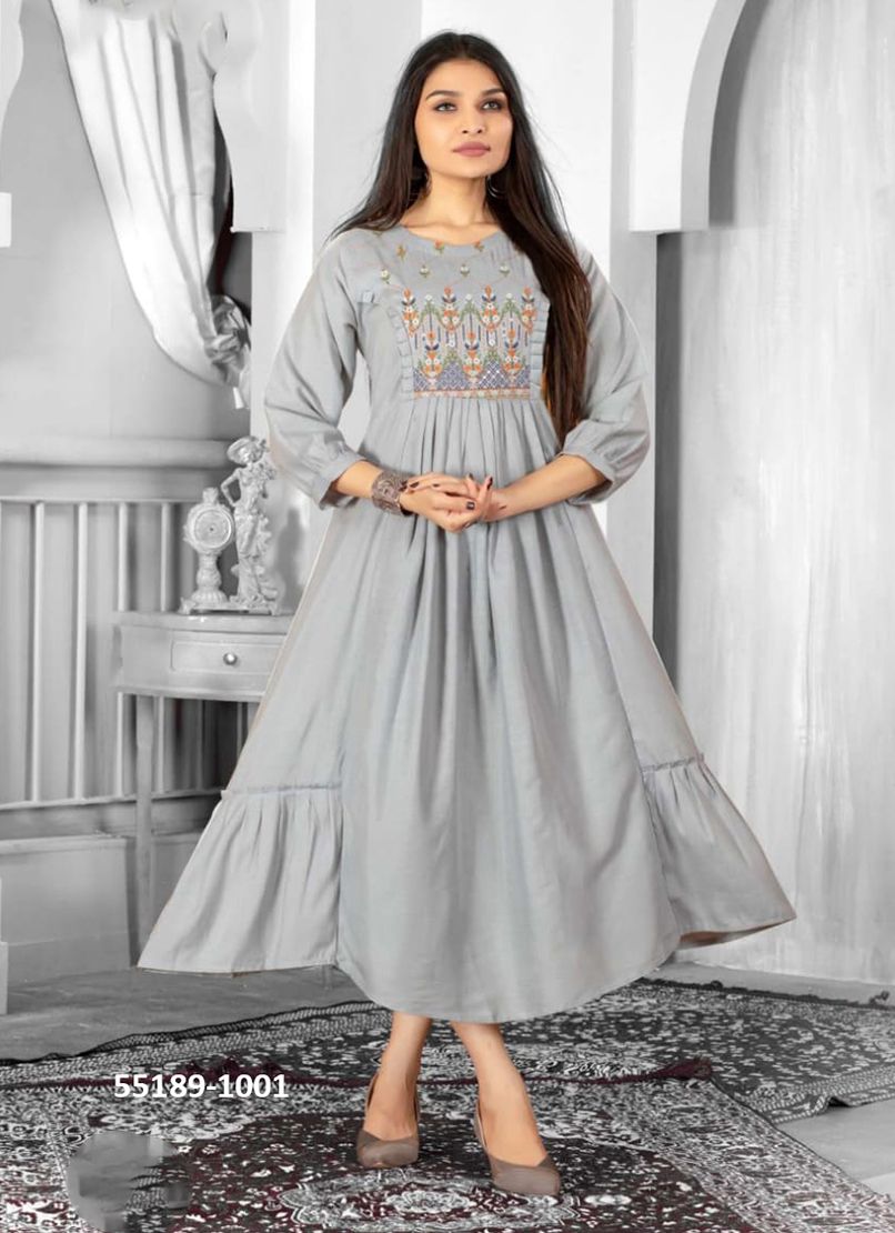 ZISA - CATALOG # 55189 (SET OF 6 READYMADE KURTIS) ZISA - CATALOG # 55189 (SET OF 6 READYMADE KURTIS)
