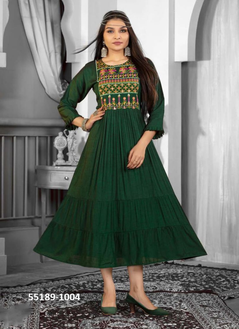 ZISA - CATALOG # 55189 (SET OF 6 READYMADE KURTIS) ZISA - CATALOG # 55189 (SET OF 6 READYMADE KURTIS)