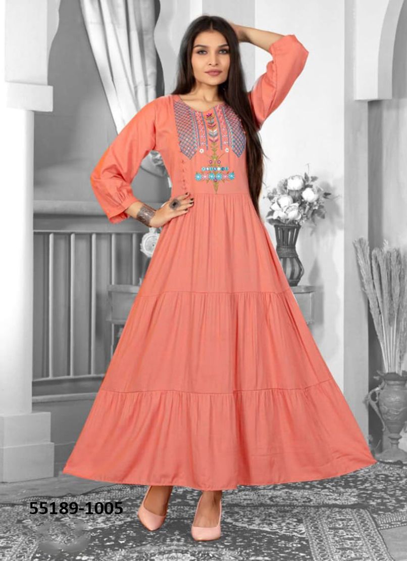 ZISA - CATALOG # 55189 (SET OF 6 READYMADE KURTIS) ZISA - CATALOG # 55189 (SET OF 6 READYMADE KURTIS)