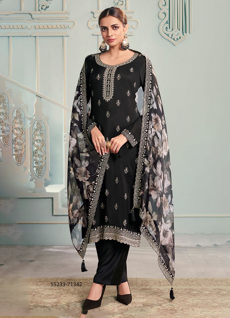 SHIVANGI - CATALOG # 55233 (SET OF 4 SEMI-STITCHED SUITS)