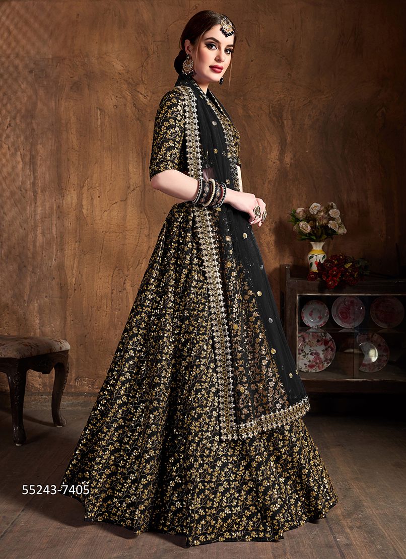 CULTURAL 1 - CATALOG # 55243 (SET OF 17 LEHENGAS (SEMI-STITCHED)) CULTURAL 1 - CATALOG # 55243 (SET OF 17 LEHENGAS (SEMI-STITCHED))