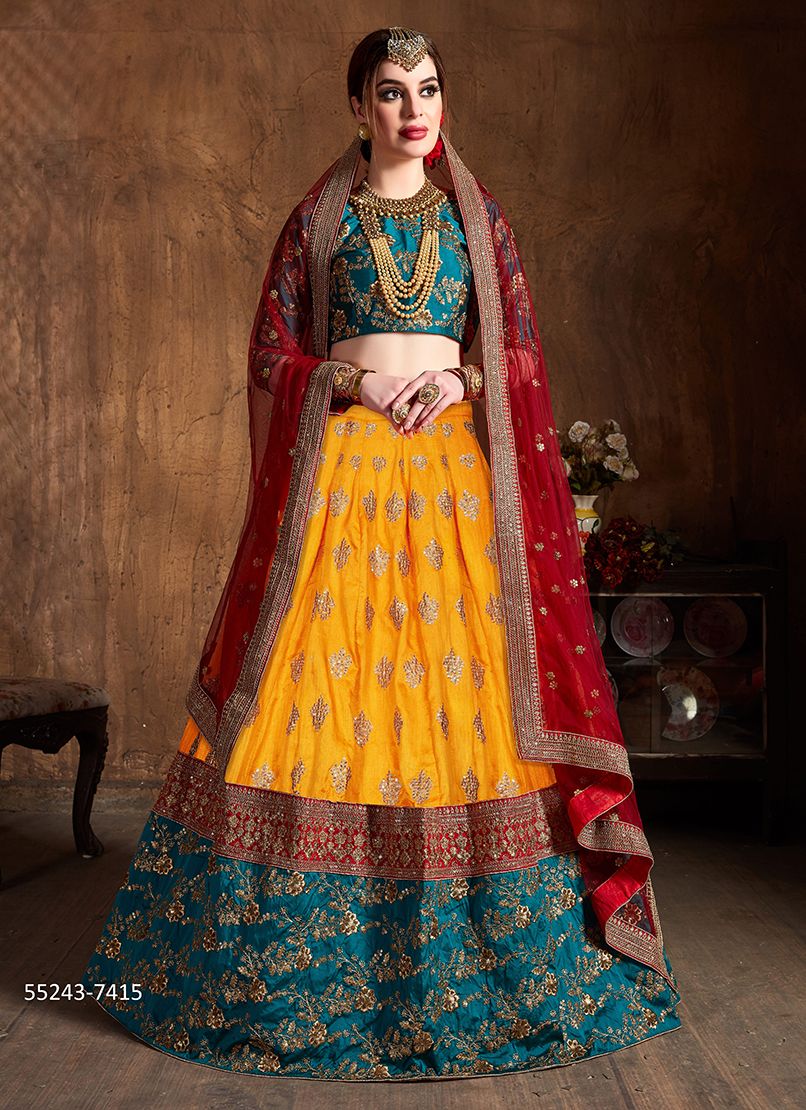 CULTURAL 1 - CATALOG # 55243 (SET OF 17 LEHENGAS (SEMI-STITCHED)) CULTURAL 1 - CATALOG # 55243 (SET OF 17 LEHENGAS (SEMI-STITCHED))