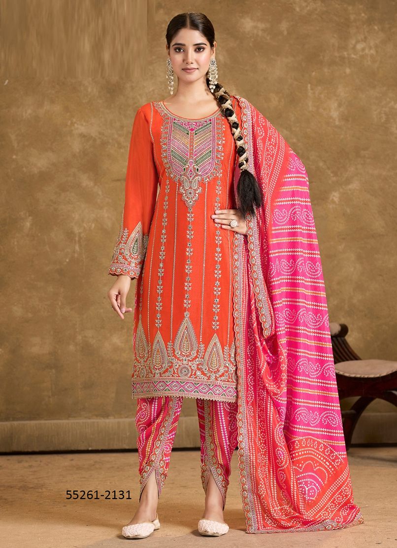 PHOOLZARI 2 - CATALOG # 55261 (SET OF 4 READYMADE SUITS) PHOOLZARI 2 - CATALOG # 55261 (SET OF 4 READYMADE SUITS)