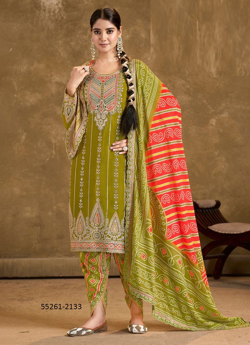 PHOOLZARI 2 - CATALOG # 55261 (SET OF 4 READYMADE SUITS) PHOOLZARI 2 - CATALOG # 55261 (SET OF 4 READYMADE SUITS)