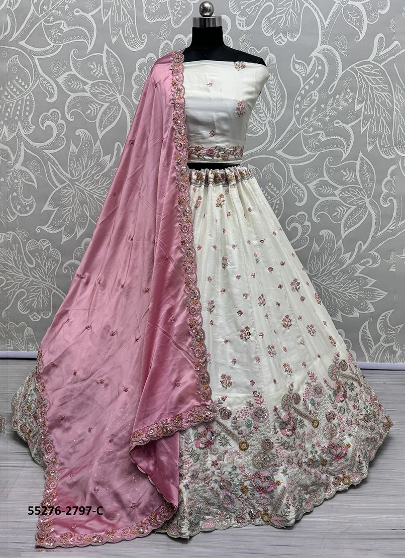 SERIES 2796-2801 - CATALOG # 55276 (SET OF 16 LEHENGAS (SEMI-STITCHED))
