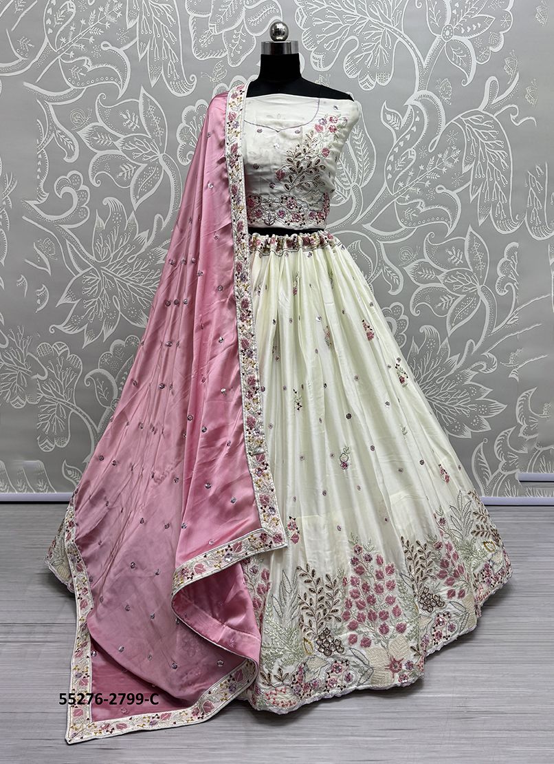 SERIES 2796-2801 - CATALOG # 55276 (SET OF 16 LEHENGAS (SEMI-STITCHED))